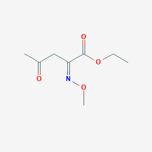 molecular formula C8H13NO4 B8106835 (Z)-ethyl 2-(methoxyimino)-4-oxopentanoate 