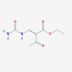 molecular formula C8H12N2O4 B8106875 ethyl 2-[(carbamoylamino)methylidene]-3-oxobutanoate 