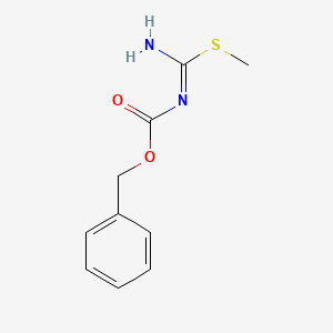 molecular formula C10H12N2O2S B8106928 Benzyl [amino(methylsulfanyl)methylene]carbamate 