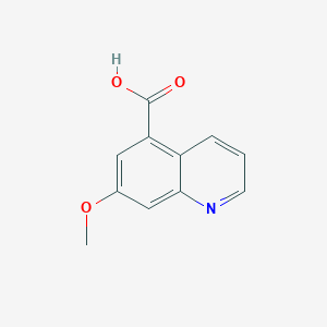 molecular formula C11H9NO3 B8107074 7-Methoxyquinoline-5-carboxylic acid 