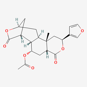 molecular formula C21H24O7 B8107663 8-epidiosbulbin E acetate 