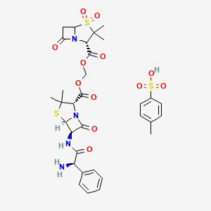 molecular formula C32H38N4O12S3 B8107666 Sultamicillin (tosylate) 