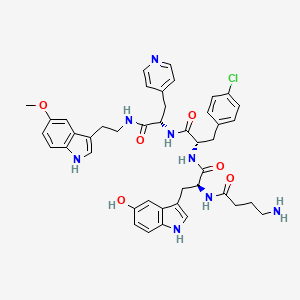 molecular formula C43H47ClN8O6 B8107674 123C4 