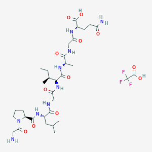 molecular formula C33H54F3N9O12 B8107695 GPLGIAGQ TFA 