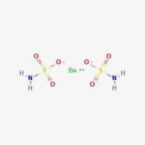 molecular formula BaH4N2O6S2 B081080 Sulfamic acid, barium salt (2:1) CAS No. 13770-86-0