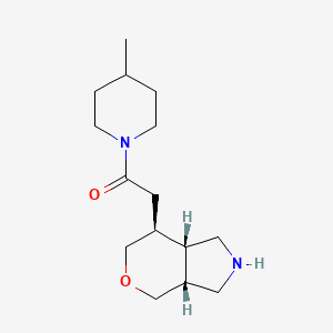 molecular formula C15H26N2O2 B8108668 Rel-1-(4-Methylpiperidin-1-Yl)-2-((3Ar,7S,7As)-Octahydropyrano[4,3-C]Pyrrol-7-Yl)Ethanone 