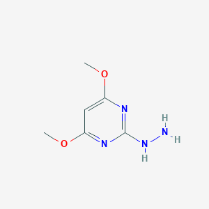 molecular formula C6H10N4O2 B081089 2-Hydrazinyl-4,6-dimethoxypyrimidine CAS No. 13223-30-8