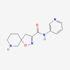 molecular formula C13H16N4O2 B8109156 N-(Pyridin-3-yl)-1-oxa-2,7-diazaspiro[4.5]dec-2-ene-3-carboxamide 