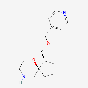 molecular formula C15H22N2O2 B8109670 cis-1-((Pyridin-4-ylmethoxy)methyl)-6-oxa-9-azaspiro[4.5]decane 