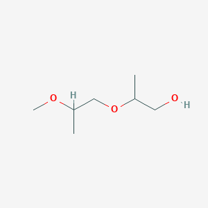 molecular formula C7H16O3<br>H3COC3H6OC3H6OH<br>C7H16O3 B081100 2-(2-methoxypropoxy)propan-1-ol CAS No. 13588-28-8