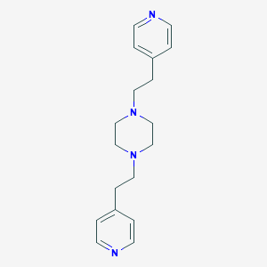 molecular formula C18H24N4 B081103 Piperazine, 1,4-bis(2-(4-pyridyl)ethyl)- CAS No. 14612-98-7
