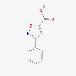 molecular formula C10H7NO3 B081110 3-Phenylisoxazole-5-carboxylic acid CAS No. 14442-12-7