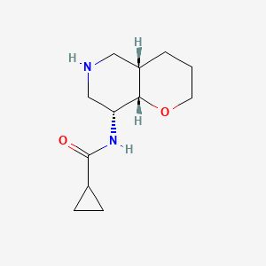 molecular formula C12H20N2O2 B8111236 N-((4aS,8R,8aS)-octahydro-2H-pyrano[3,2-c]pyridin-8-yl)cyclopropanecarboxamide 