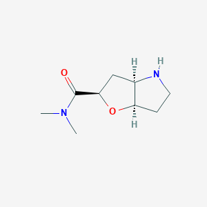 molecular formula C9H16N2O2 B8111334 (2R,3aR,6aR)-N,N-dimethylhexahydro-2H-furo[3,2-b]pyrrole-2-carboxamide 