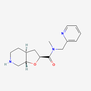 molecular formula C15H21N3O2 B8111397 rel-(2S,3aS,7aS)-N-methyl-N-(pyridin-2-ylmethyl)octahydrofuro[2,3-c]pyridine-2-carboxamide 