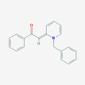 molecular formula C20H17NO B081114 alpha-[1-Benzylpyridin-2(1H)-ylidene]acetophenone CAS No. 14759-36-5