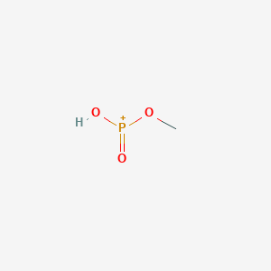 molecular formula CH4O3P+ B081115 Methyl hydrogenphosphonate CAS No. 13590-71-1