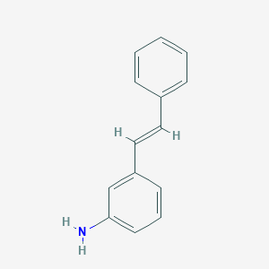 molecular formula C14H13N B081116 3-[(E)-2-Phenylethenyl]aniline CAS No. 14064-82-5