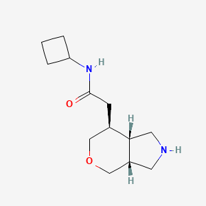 molecular formula C13H22N2O2 B8111633 N-cyclobutyl-2-((3aR,7S,7aS)-octahydropyrano[3,4-c]pyrrol-7-yl)acetamide 