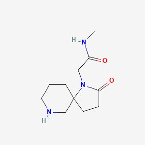 molecular formula C11H19N3O2 B8111726 N-Methyl-2-(2-Oxo-1,7-Diazaspiro[4.5]Decan-1-Yl)Acetamide 