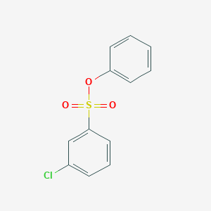 molecular formula C12H9ClO3S B081118 Benzenesulfonic acid, m-chloro-phenyl ester CAS No. 13659-18-2