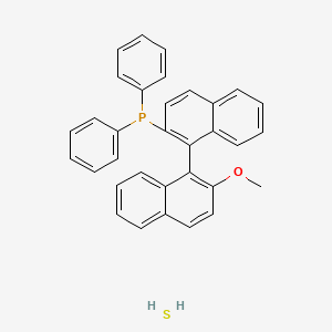 molecular formula C33H27OPS B8111919 {2'-Methoxy-[1,1'-binaphthalen]-2-yl}diphenylphosphane sulfanylidene 