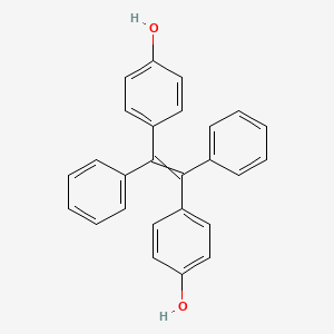 molecular formula C26H20O2 B8111953 4,4'-(1,2-Diphenylethene-1,2-diyl)diphenol 