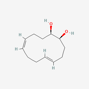 molecular formula C12H20O2 B8111964 cis,trans-5,9-Cyclododecadiene-cis-1,2-diol 