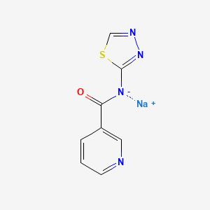molecular formula C8H5N4NaOS B8112031 TGN-020 sodium 