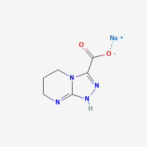 molecular formula C6H7N4NaO2 B8112284 sodium;1,5,6,7-tetrahydro-[1,2,4]triazolo[4,3-a]pyrimidine-3-carboxylate 