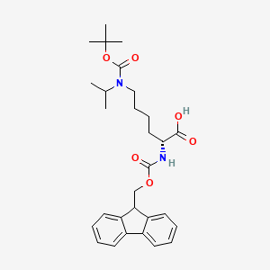 molecular formula C29H38N2O6 B8112743 Fmoc-D-Lys(ipr,Boc)-OH 