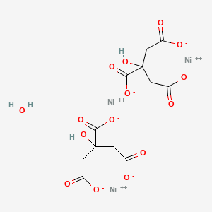 molecular formula C12H12Ni3O15 B8112801 Nickel(II)citratehydrate 