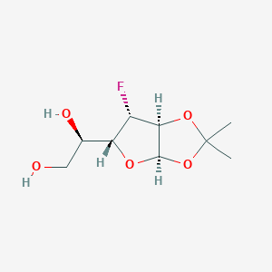 molecular formula C9H15FO5 B8112906 alpha-D-Glucofuranose, 3-deoxy-3-fluoro-1,2-O-(1-methylethylidene)- 