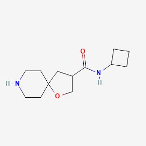 molecular formula C13H22N2O2 B8113326 N-Cyclobutyl-1-Oxa-8-Azaspiro[4.5]Decane-3-Carboxamide 