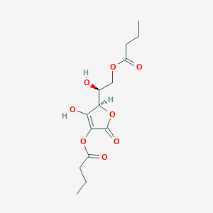 molecular formula C14H20O8 B8113343 L-Ascorbyl 2,6-Dibutyrate 