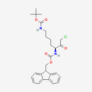 molecular formula C27H33ClN2O5 B8113446 Fmoc-Lys(Boc)-COCH2Cl 