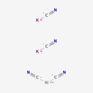 molecular formula C4K2N4Ni B081135 二钾；镍(2+)；四氰化物 CAS No. 14220-17-8