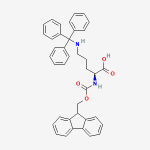 molecular formula C39H36N2O4 B8113634 Nalpha-fmoc-ndelta-trityl-l-ornithine CAS No. 1998701-26-0