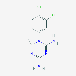 molecular formula C11H13Cl2N5 B081137 1,3,5-Triazine-2,4-diamine, 1-(3,4-dichlorophenyl)-1,6-dihydro-6,6-dimethyl- CAS No. 13344-99-5