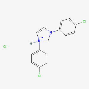 molecular formula C15H13Cl3N2 B8113809 1,3-Bis(4-chlorophenyl)-1,2-dihydroimidazol-1-ium chloride 