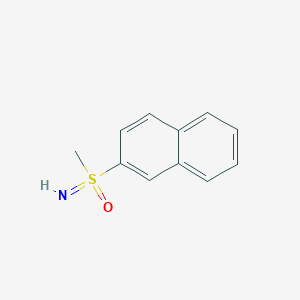 molecular formula C11H11NOS B8113817 Imino(methyl)(naphthalen-2-yl)-lambda6-sulfanone 