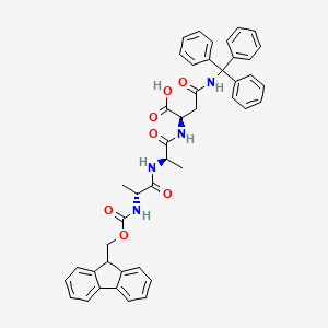 molecular formula C44H42N4O7 B8113880 Fmoc-Ala-Ala-Asn(Trt)-OH 