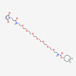 molecular formula C32H53N3O12 B8114072 TCO4-PEG7-Maleimide 