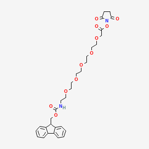 molecular formula C31H38N2O11 B8114228 FmocNH-PEG5-CH2COONHS 