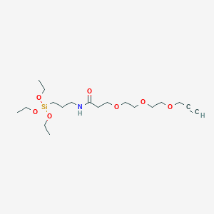 molecular formula C19H37NO7Si B8114351 Propargyl-PEG3-triethoxysilane 