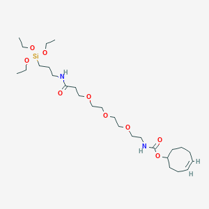 molecular formula C27H52N2O9Si B8114357 TCO-PEG3-triethoxysilane 