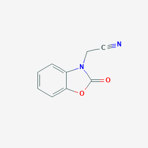 molecular formula C9H6N2O2 B081144 (2-oxo-1,3-benzoxazol-3(2H)-yl)acetonitrile CAS No. 13610-48-5