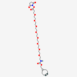 molecular formula C34H54N2O14 B8114442 endo-BCN-PEG8-NHS ester 