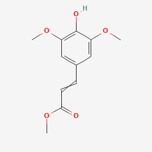 molecular formula C12H14O5 B8114546 Methyl 3-(4-hydroxy-3,5-dimethoxyphenyl)prop-2-enoate 