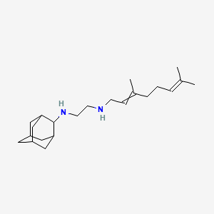 molecular formula C22H38N2 B8114608 N'-(2-adamantyl)-N-(3,7-dimethylocta-2,6-dienyl)ethane-1,2-diamine 
